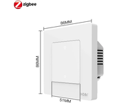 MOES Star Ring Series ZigBee Smart Dimmer Switch for Light Dimming Smart Life APP Work with Alexa Google Home Dimmable 1-3Gang
