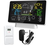 WiFi Color Screen Smart Weather Station Temperature and Humidity Meter Weather Clock With Four Days Weather Forecast