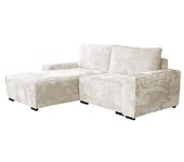 Sofá rinconero Columbus 204 , Muebles ES, Caja de ropa de cama, Función de descanso, 237 x 90 x 180cm