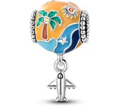 Ocean Series 925 Silver Luminous Shell Pearl Fishtail Tortoise Charms Beads Fit Pandora 925 Original Bracelets Fine DIY Jewelry