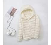 Plus Size Thin Light Down Jacket Women 2023 Autumn Winter Slim Short Hooded Warm White Duck Down Coat Women Outerwear Streetwear