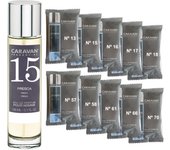 CARAVAN FRAGANCIAS Perfume de Hombre Nº66 de 150 ml + Set de 10 Viales de Fragancias Masculinas distintas de Caravan para descrubir nuevos aromas