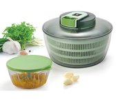 Set de Escurridor de Ensaladas y Mini Picador Manual  Herramientas Versátiles para la Cocina Descubre la practicidad del set de escurridor de ensaladas y mini picador manual, diseñado para facilitar la preparación de tus platos favoritos con rapidez y