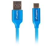 CABLE USB LANBERG 2.0 MACHO/USB C MACHO QUICK CHARGE 3.0 0.5M AZUL