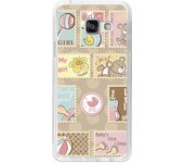 Tumundosmartphone Funda Gel Tpu para Samsung Galaxy A3 (2016) Diseño Sellos Dibujos