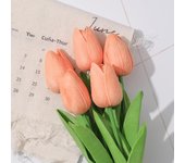 5Pcs Tulip Artificial Flowers Bouquet PE Fake Flowers for Indoor Home Room Decor Garden Wedding Decoration Outdoor Vase Ornament