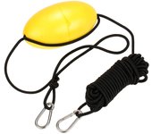 Kayak Drift Anchor Tow Rope Tow Line 9.1m / 30ft Long Nylon Rope Stainless Steel Clips Kayak Accessory