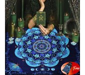 (Free Bag)1pc 29x29In Altar Tarot Card Tablecloth Divination Tarots Game Tablecloth Board Playing Card Mat Velvet Tarots Bag