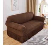High elastic bubble grid sofa cover 1/2/3/4 with skirt hem, all season universal pet anti dirt