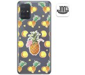 Tumundosmartphone Funda Gel Transparente para Samsung Galaxy A71 5G diseño Piña Dibujos