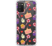 Tumundosmartphone Funda Silicona Antigolpes para Samsung Galaxy A02s diseño Dulces 01 Dibujos