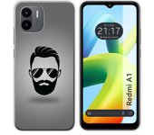 Funda Silicona para Xiaomi Redmi A1 diseño Barba Dibujos