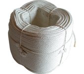 Cuerda Poliamida Trenzada 10mm 100m - Ideal para Ganadería y Agricultura - Blanco