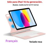 Folio Magic Keyboard For iPad 10 10th Generation 2022 10.9 Inch Smart Case Spanish Portuguese Hebrew German AZERT Keyboard Cover