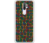 Funda compatible con Oppo A9 2020 - A5 2020 - Patron Comecocos Fondo Negro
