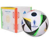 Football adidas Fussballliebe Euro24 League Box IN9369 balón Adidas Fussballliebe Euro24 League Box, ideal para ligas y torneos, con una estructura resistente y un diseño llamativo.
