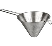 Colador de cocina chino, diámetro 20 cm, acero inoxidable - Plata