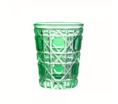 1pc 320ml Crystal Whisky Glass Cup Plaid Handmade Engraving Colorful Brandy Wine Glass Spirit Glass Tumbler