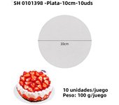 Diameter 10-33CM Available Circle Cardboard Base Golden or Silvery Coated Round Cake Board Cake Decorating Supplies Dessert Tray