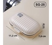 Wholesale waterproof 7-day pill storage box Organizer Medicine Small Mini pill box Plastic cutter Weekly portable pill box