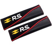 2Pcs Leather Car Safety Belt Cover Car Shoulder Pads for Renault RS Clio Scenic Logan Megane Koleos Sandero Safrane Accessories