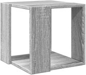 vidaXL Mesa de centro madera de ingeniería 32x32x30 cm Blanco, Negro, Roble Sonoma Mesita de Salón o Comedor o Auxiliar Mesa de Café Meuble Salón