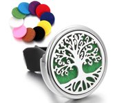Tree Car Aromatherapy Diffuser Locket Car Clip Perfume Essential Oil Diffuser Car Vent Clip Air Freshener Purifier With Pads