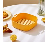 Silicone Air Fryers Oven Baking Tray Pizza Fried Chicken Airfryer Easy To Clean Basket Reusable Airfryer Pan Liner Accessories