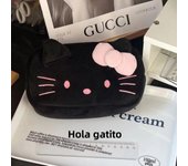 Hello Kitty Plush Bag Anime Sanrio Cinnamoroll Cosmetic Storage Bags Cartoon Kawaii Pachacco Pencil Case Girl Birthday Gifts