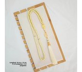 99 pieces of 6-inch glass imitation pearl thread nails TASBIH rosary Middle Eastern Muslim prayer rosary car hanging