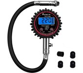 Medidor de Presión de Neumáticos Digital, Manometro Presion Neumaticos de Automóviles para bicicleta motocicleta con camioneta y pantalla LCD retroiluminada
