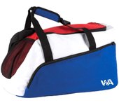 Bolsa de Deporte Tricolor WA Wild Animal – Azul, Blanco y Rojo | Resistente, Amplia y con Estilo Retro