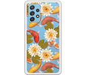 Funda original compatible con Samsung Galaxy A72 - Patron peces y flores