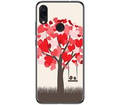 Tumundosmartphone FUNDA de GEL TPU para Xiaomi Redmi Note 7 diseño Pajaritos Dibujos