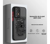 Skull Art For Samsung A73 A72 A54 A53 A52S A34 A32 A33 A24 A23 A22S A02 Lite Frosted Translucent Phone Case
