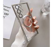 Fashion Plating For Magsafe Magnetic Phone Cases For Samsung Galaxy S24 S22 S23 Ultra Plus Wireless Charging Soft Silicone Cover