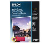 Epson - Papel - papel mate grueso y resistente - A3 (297 x 420 mm) - 167 g/m2 - 50 piezas C13S041261