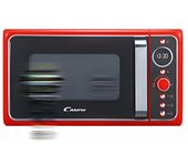 Microondas Candy Divo G20CR 20L 1200W - 6 Niveles de Potencia - 9 Programas - Rojo