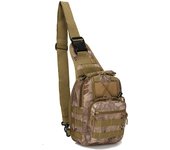 Bolso pequeño de pecho de camuflaje para deporte al aire libre, cycling, bandolera individual, bolso de pecho pequeño, bolso de hombro táctico para exteriores