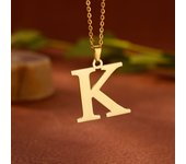 Stainless Steel A-Z Alphabet Necklace For Women Gold Color Punk 26 Letter Pendant Choker Necklace Party Aesthetic Jewelry 2024
