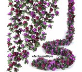 250CM Rose Artificial Flowers Vine Fake Flowers for Home Room Decor Wedding Marriage Decoration Garden Outdoor Rattan Ornament