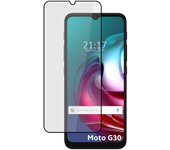 Tumundosmartphone Protector Cristal Templado Completo 5D Full Glue Negro para Moto G10 / G20 / G30