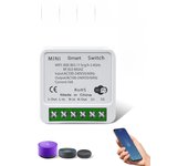 Tuya Smart Switch 16A RF433Mhz+WIFI Module Relay Receiver Mini  Round Wireless Panel Switch Mini Light Switch For Led Lamp