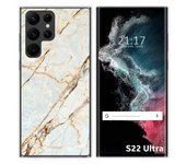 Funda Silicona para Samsung Galaxy S22 Ultra 5G diseño Mármol 13 Dibujos