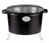 Mediawavestore Barbacoa de Carbón de Mesa Redonda de 35 Cm con Parrilla Portátil para Camping