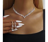 4 Pieces Of Wedding Season Women's Claw Chain Series Earrings, Necklaces, Bracelets, Jewelry Sets, Banquet And Holiday Gifts9253