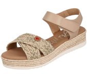 Sandalias Oh! My Sandals Md5692 para mujer en color beige