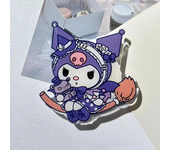 Sanrio Retractable Mobile Phone Holder Hello Kitty Melody Kuromi Airbag Stand Cartoon Kawaii Acrylic Phone Stand