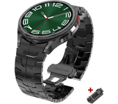 Luxury Stianless Steel Band for Samsung Galaxy Watch 6 4 5 pro 40 44mm classic 42 46mm 43 47mm Curved End Bracelet No Gaps Band
