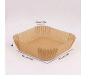 100/50/30pcs Air Fryer Paper Liners Disposable Oil-Proof Waterproof Baking Paper Round Square Parchment Kitchen Party Supplies